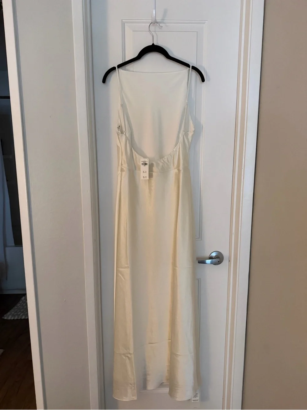 Abercrombie & Fitch Cream Maxi Slip Dress